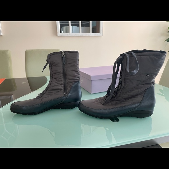 Sudini water resistant lace up booties. Grey. Size 9. New. Soft and comfortable - Picture 2 of 5